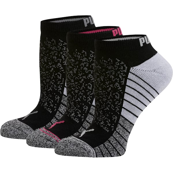 Women's Low Cut Socks [3 Pack], BLACK, extralarge